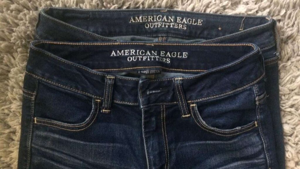 american eagle jeans size chart